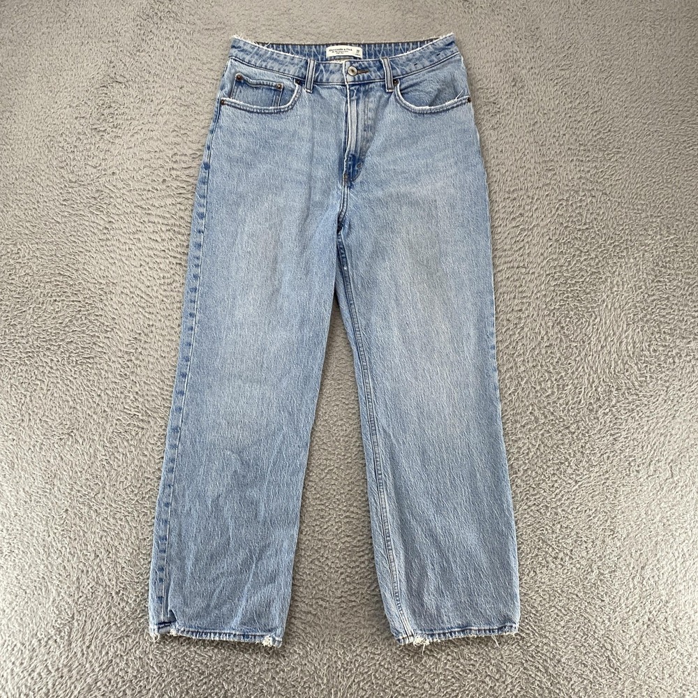 Abercrombie & Fitch 90s Relaxed Jeans Womens 30 Short Curve Love High Rise Denim